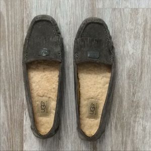 UGG gray moccasins size 7